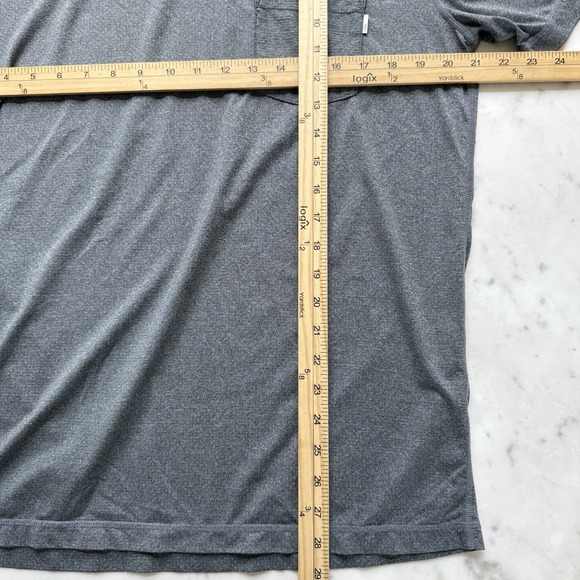 Vuori tradewind performance tee short sleeve T shirt L men gray - Picture 5 of 6